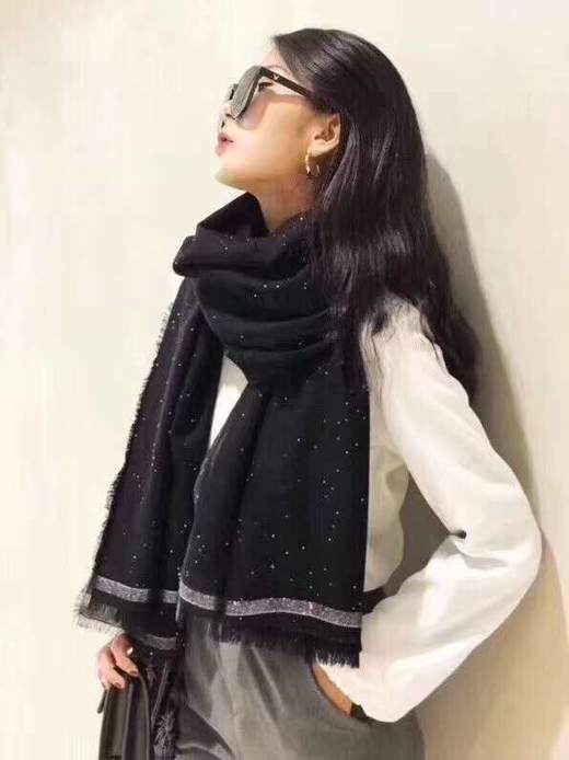 网红款100%羊羔绒璀璨星空  90*210cm 黑色 商品图1