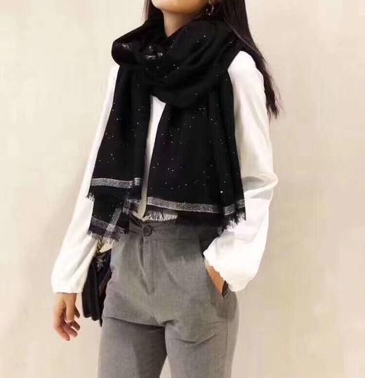 网红款100%羊羔绒璀璨星空  90*210cm 黑色 商品图0