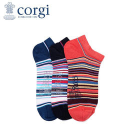 CORGI 情侣款 轻棉船袜 休闲慕斯