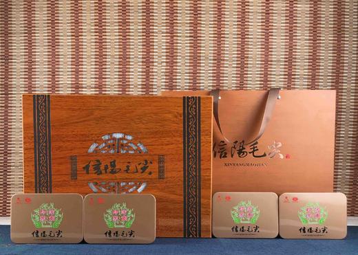 礼盒一套45元 ，一件10套 ，一件450元，印象河南木盒信阳毛尖茶叶礼盒 商品图0
