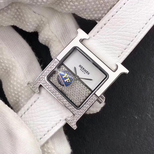 【满天星款】爱马仕 Hermes Heure H Double Jeu 系列腕表。香港DFS环球免税店新款上市。全新的镶嵌技巧及珐琅工艺，搪瓷面表盘 商品图2
