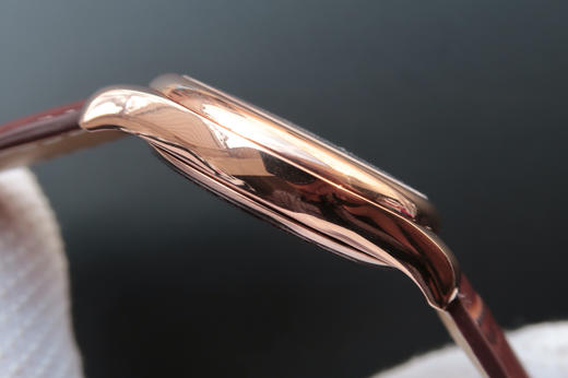 MKS浪琴名匠L2.755.8.78.3，瑞士2836自动机械机芯，材质：18k玫瑰金镀金，表径：38.5毫米，表壳厚度：10毫米，男士手表，皮表带，透底 商品图7