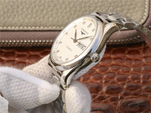 LG浪琴制表传统名匠系列L2.910.4.77.6男表，星期日历双历男表，瑞士进口ETA2836机芯，38.5mm.越巅峰，成就经典. 商品图5