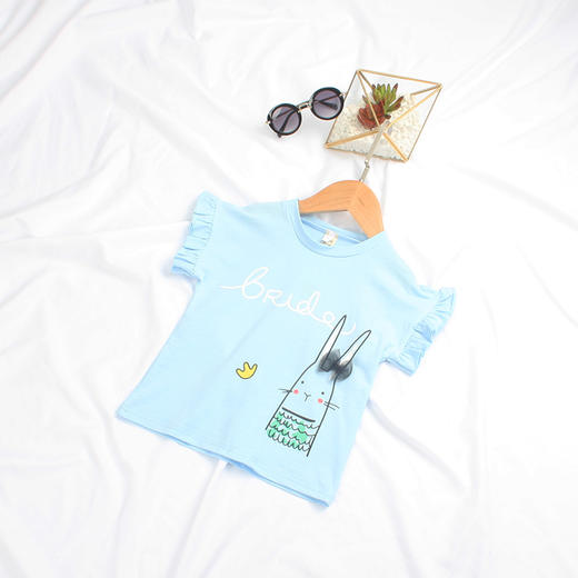 【女童T恤】.。卡通儿童T恤 夏款印花女童T恤衫 爆款中小童装 商品图1