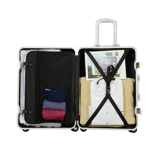 BJ7 25002 四轮旋转拉杆箱 65/24- 银色 商品图5