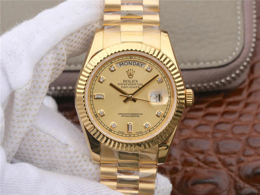 CR劳力士星期日历型218238男士手表。41毫米直径，颠覆以往传统工艺！男士腕表，精钢表带，自动机械机芯，密底 商品图0
