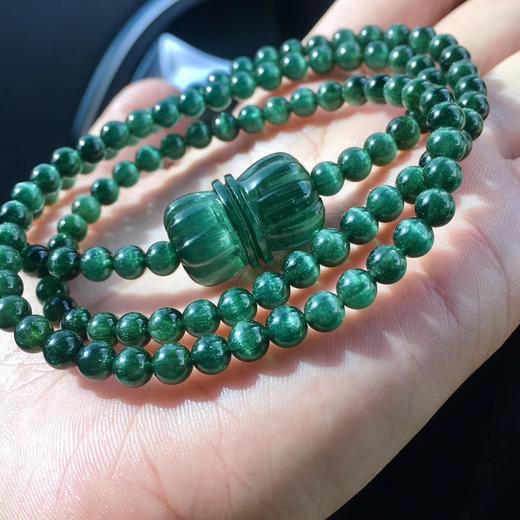 蓝绿猫眼碧玺莲花珠多圈两用款 商品图4