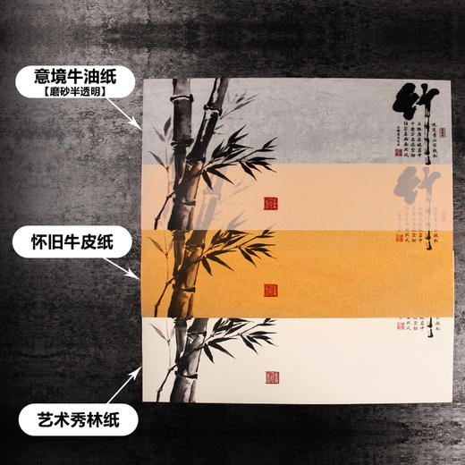 【图案19】全原创艺术纸24种图案/每包50张/每种图案三种纸质/玻璃磨砂意境纸/秀林艺术纸/怀旧牛皮纸全都有！ 商品图1