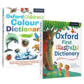 【2000词】牛津插画版单字词典2本组合 Oxford First Illustrated Dictionary/Oxford Children's Colour Dictionary