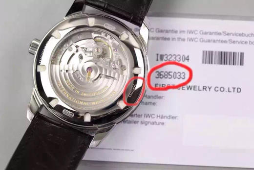 MKS万国复刻工程师系列IW323310。黑面/白面/蓝面/咖色面 ，定制原装cal：80111机芯！精钢外壳，牛皮表带，透底，男士，乱真 商品图4