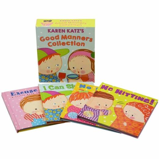 Good Manners 精装翻翻书 宝宝礼仪英文原版绘本 Karen Katz 盒装卡伦卡茨 No Hitting biting excuse me I Can Share 社交生活习惯礼貌书 商品图0