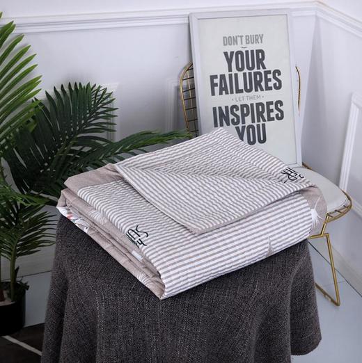 【床上用品】。火烈鸟夏凉被印花绗缝双人被子夏被空调被可水洗家纺夏被 商品图1