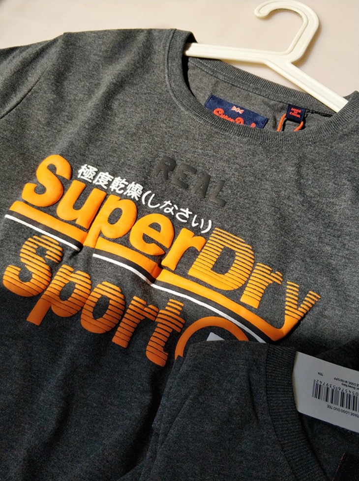 12834superdry极度干燥磨毛棉短袖t