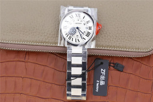 ZF卡地亚 Cartier（伦敦系列）W670101chao薄经典款。正品原装开模，釆用9015机芯。SOLO系列腕表完美保留其经典的优雅与卡地亚特征 商品图7