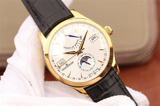 N积家大师系列Q151242A，chaoji复刻机械腕表。 汇集动力 星期 月份 月相 功能同正品一致 超薄表径41×11mm 双卜蓝宝石镜面 原装折叠扣 商品图1