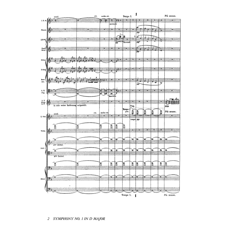 【中商原版】马勒第一,第二交响曲全谱 英文原版 mahler symphonies