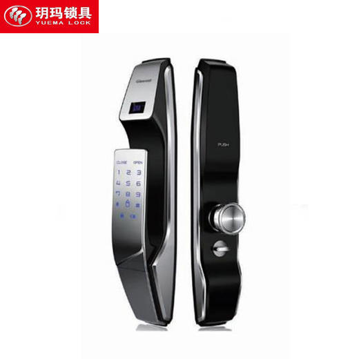 玥玛-FP9999无锁体时尚银指纹密码刷卡锁 商品图0