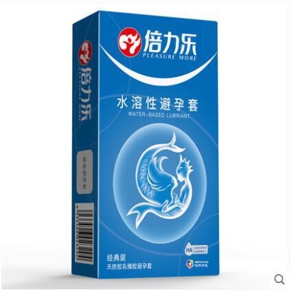 倍力乐水溶性超薄润滑避孕套易清洗无残留健康安全套成人情趣性爱用品 商品图1