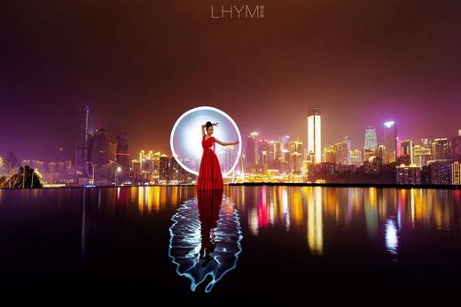 城市夜景人像写真拍摄（含妆面服装造型） 商品图1