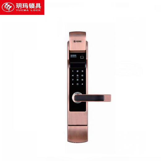 玥玛-ZN6068无锁体小滑盖时尚银指纹密码刷卡锁 商品图0