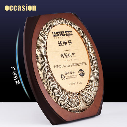 奖牌定制定做木质经销商授权牌荣誉牌牌匾定制王者荣耀巅峰赛奖牌 商品图1
