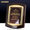 钢琴漆创意奖牌定制定做木质牌匾比赛证书金属加盟授权牌聘书制作 商品缩略图2