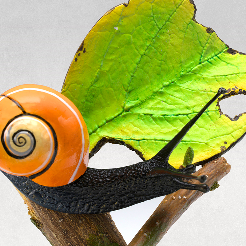 探索世界丨掌中雕像 自然博物手办 科学手工精美摆件 古巴海明蜗牛
