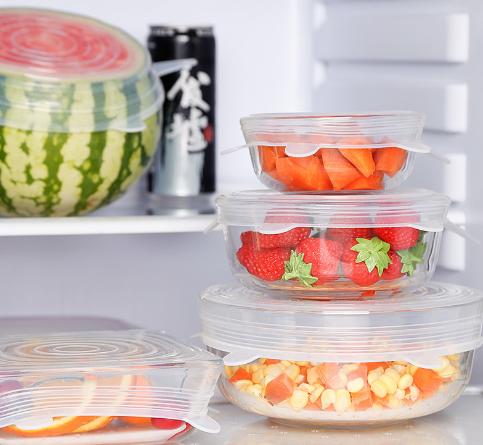 【可以重复使用的保鲜膜】拒绝浪费和串味！YJ-食品级硅胶保鲜盖【6件套】超大弹力 商品图3