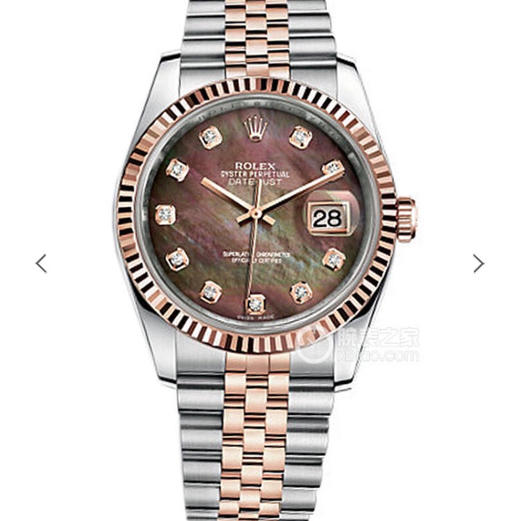 N劳力士日志36mm玫瑰金2018年度新款日志14k包金系列:因不断的追求而不断去完善和改进，现攻克了包金各种工艺，正式推出:正宗904L钢 商品图0