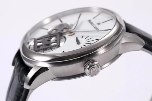 AM出品——MAURICE LACROIX 艾美匠心系列方秒轮神秘时间腕表——MP7158-SS001-901-1 正品开模！男士腕表，皮表带，透底。 商品图3