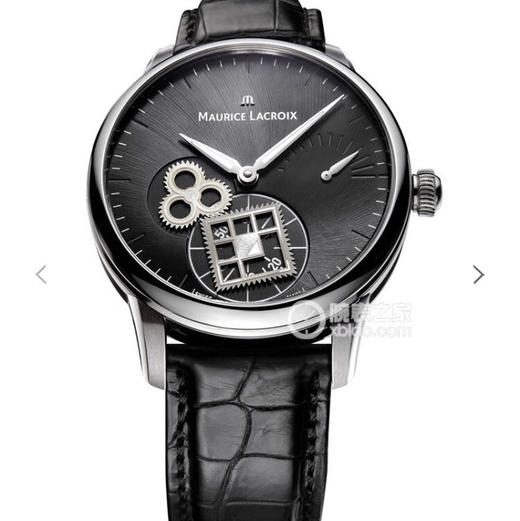 AM出品——MAURICE LACROIX 艾美匠心系列方秒轮神秘时间腕表——MP7158-SS001-901-1 正品开模！男士腕表，皮表带，密底 商品图0