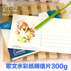 清仓-202号 进口温莎牛顿明信片 歌文明信片 水彩纸 300g 10.2x15.2cm15张/本