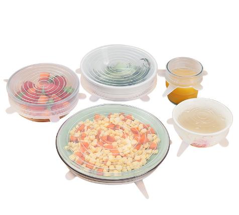 【可以重复使用的保鲜膜】拒绝浪费和串味！YJ-食品级硅胶保鲜盖【6件套】超大弹力 商品图4