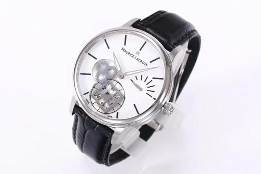 AM出品——MAURICE LACROIX 艾美匠心系列方秒轮神秘时间腕表——MP7158-SS001-901-1 正品开模！男士腕表，皮表带，透底。 商品图4