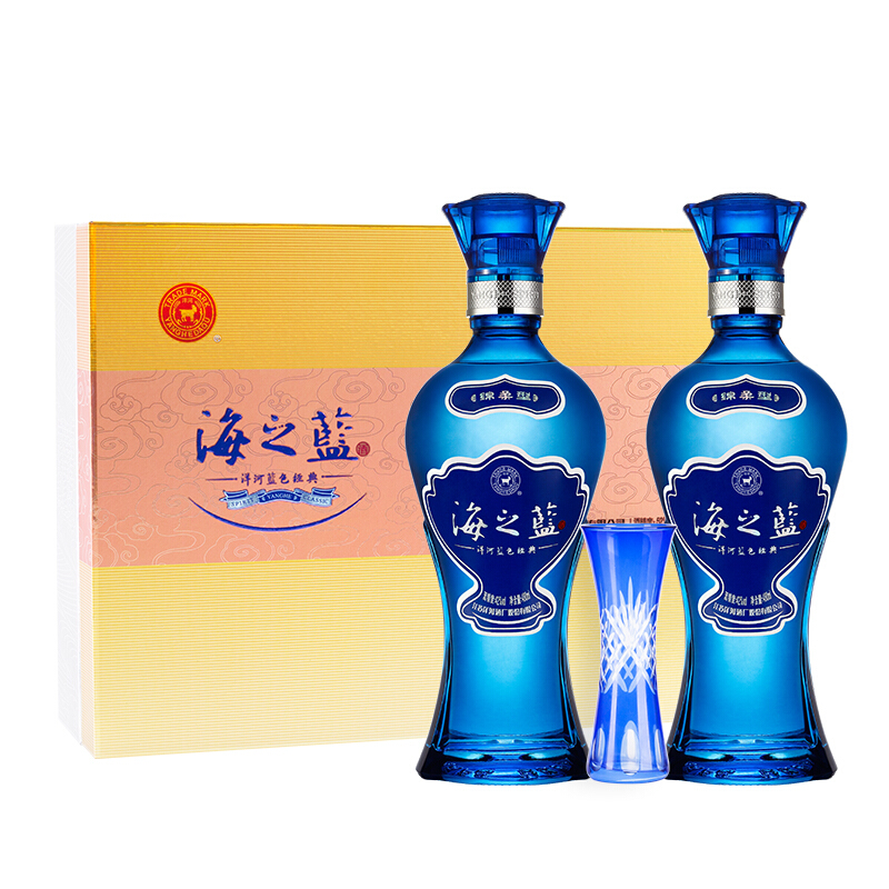 洋河海之蓝42度480ml 2瓶装礼盒版