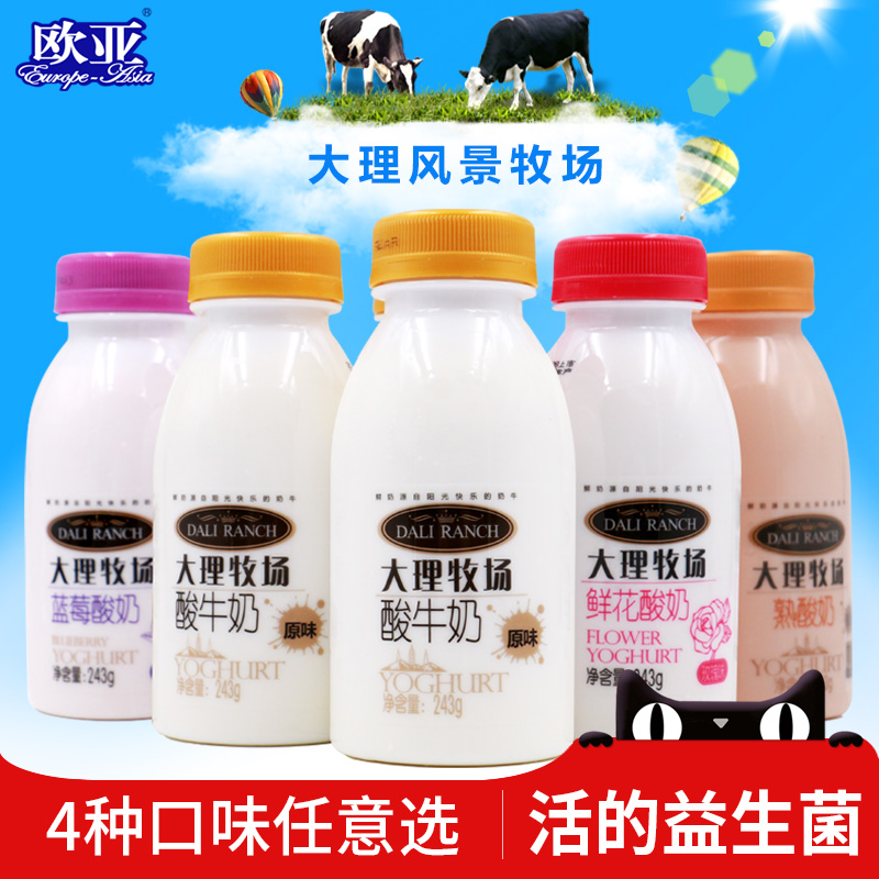 大理牧场酸奶243g*6瓶/箱