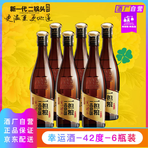 【厂家直发】一担粮幸运酒6瓶礼盒装（42度），送礼佳品，有里儿有面儿 商品图0