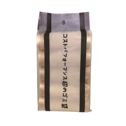 手提式连卷式 玫瑰金钢袋土豪金背心式 加厚垃圾袋 五连卷 100只 商品图1