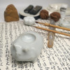 不仁斋外观专利  薛继业 蛤蟆楷书小楷小草笔舔 汝窑陶胎青釉 商品缩略图4
