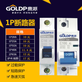 贵派 断路器1P