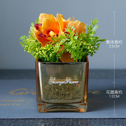INS北欧风酒店餐桌仿真花圆形组合简约圆桌转盘餐厅绢花假花 商品图7