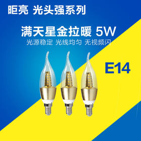 昛亮 满天星 E14 5W 金拉暖