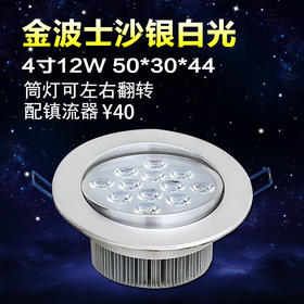 金波士 LED 筒灯 4寸 12珠12*1W 圆