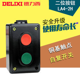 德力西二位按钮 LA4-2H 时价联系客服
