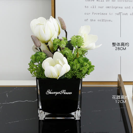 INS北欧风酒店餐桌仿真花圆形组合简约圆桌转盘餐厅绢花假花 商品图6