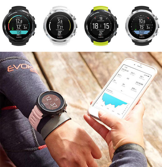 【装备】颂拓SUUNTO D5潜水电脑表松拓国行正品中文彩屏自由潜浮潜考证表 商品图0