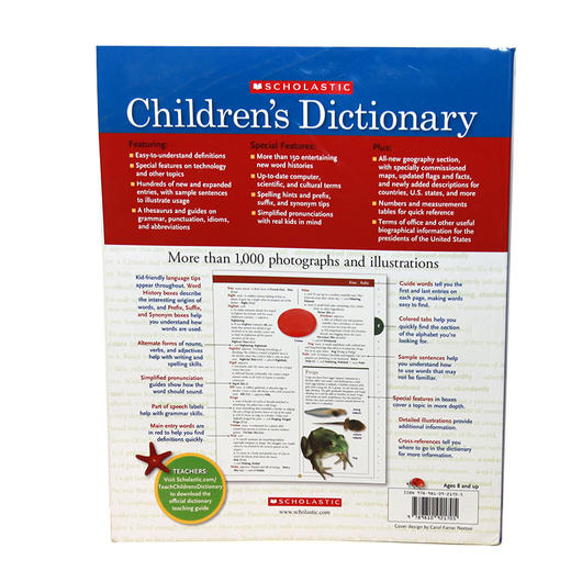 新版Scholastic学乐儿童词典 内容与时俱进，更方便孩子查询和了解词汇 商品图5