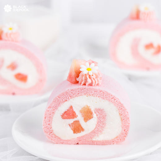 【满满少女心，饱满水蜜桃，鲜嫩诱人】水蜜桃蛋糕卷 PEACH SWISS ROLL 商品图1