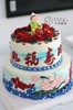 双层手绘+豆沙裱花蛋糕 商品缩略图0