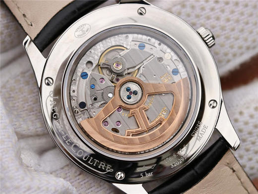 积家全月相大师系列。所以功能及外观均与原版一致,男士腕表，皮表带，自动机械机芯，透底。 商品图3